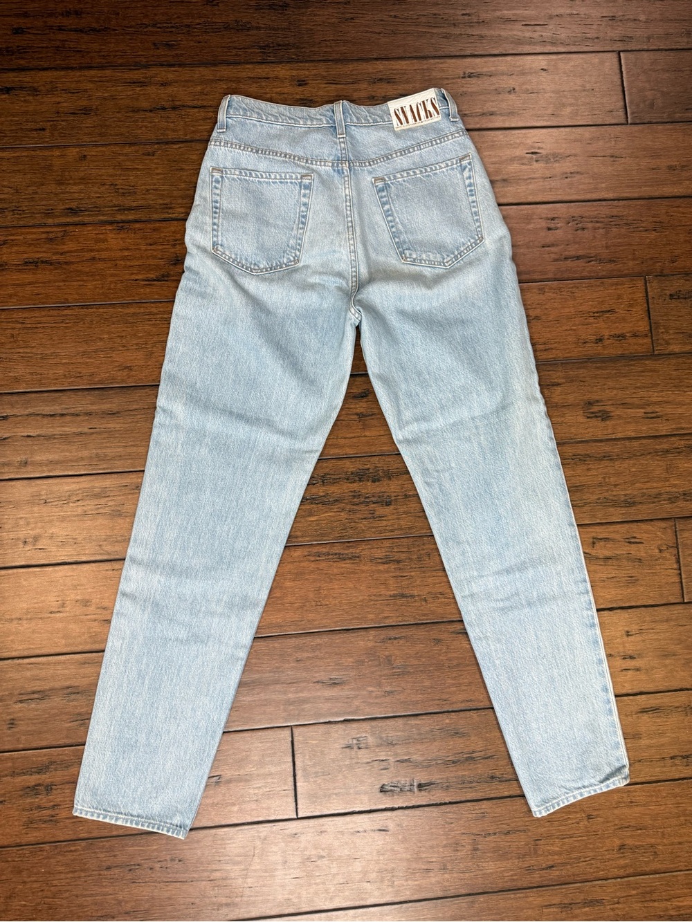 NWT MOTHER "SNACKS!" High Rise Straight Jeans Light Wash Mom Jeans Size 29 - Picture 14 of 14